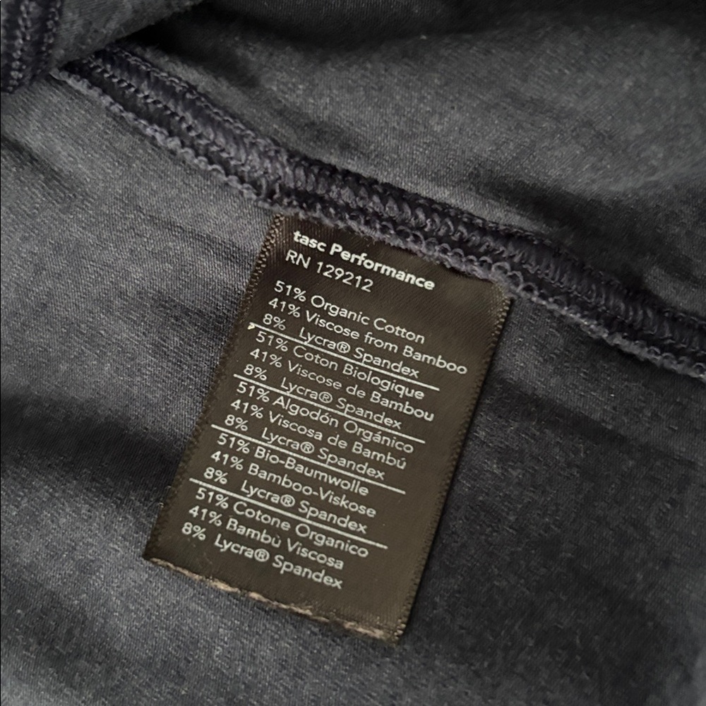 Tasc Performance Recess Quarter Zip Navy Pullover - Picture 4 of 4